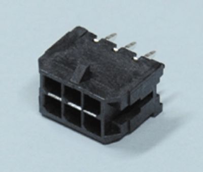 Chassikontakt för kretskort Micro-Fit hane rak 6-polig