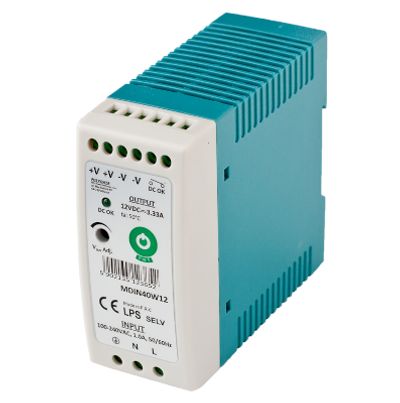 Switchkraftkälla för DIN-skena 12Vdc 3,33A 40W