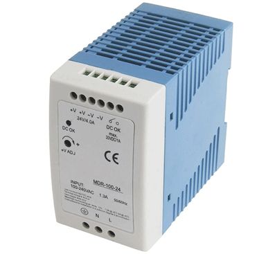 Kvarnströmskraftkälla för DIN-skena 24Vdc 4A 96W