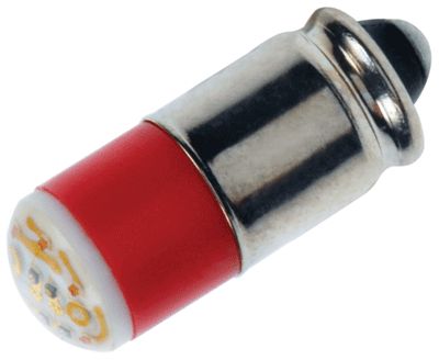 LED-lampa MG6s/9 24-28Vdc röd (LG1606D28R)