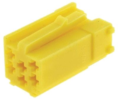 Mini-ISO-kontaktkropp 6-polig hona gul (331441-1)