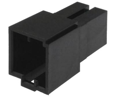 Mini-ISO-kontaktkropp 8-polig hane svart (331455)
