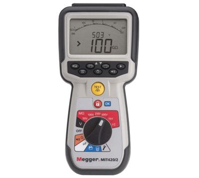 Digital isolationsmotståndsmätare 50V/100V/250V/500V/1000V Cat IV 600V