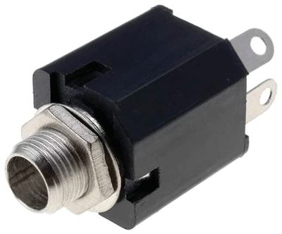 Monojakki 6,3 mm med öppningsbar kontakt