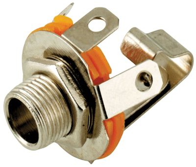 Monojakki 6,3 mm metallram / med öppningsbar strömbrytare