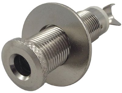 Monojakki 6,3 mm metall med lång gänga