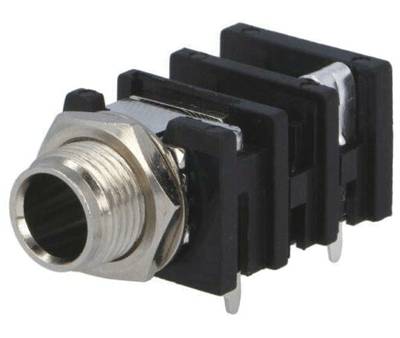 Monojack 6,3 mm för kretskort med öppningsbar strömbrytare (ACJM-MHOM)