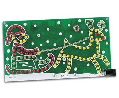 Byggsats julsläde LED-ljuseffekt