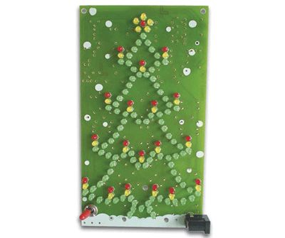 Blinkande julgran LED-ljuseffekt (byggsats)