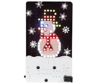 Byggsats blinkande snögubbe ljuseffekt