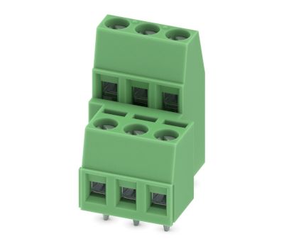 Anslutningslist för kretskort 2x3-polig R-5,08 *