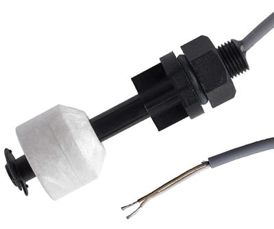 Vätskenivåsensor (polyamid) stängande 200Vac/dc 0,5A