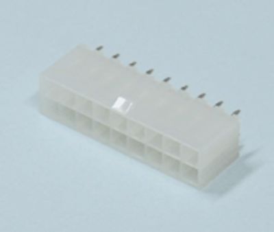 Chassikontakt för kretskort Mini-Fit hane rak 18-polig