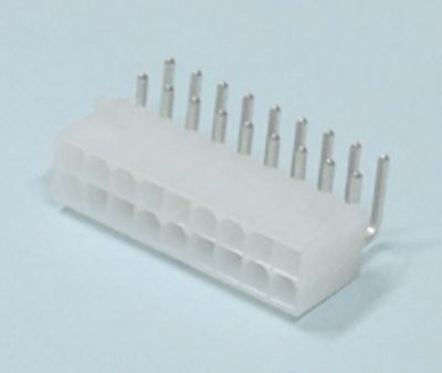 Chassikontakt för kretskort Mini-Fit hane vinklad 18-polig