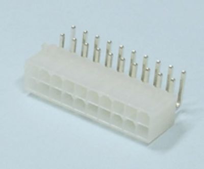 Chassikontakt för kretskort Mini-Fit hane vinklad 20-polig