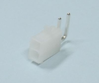 Chassikontakt för kretskort Mini-Fit hane vinklad 2-polig.