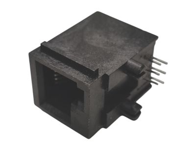 Modulär chassikontakt för kretskort, vinklad modell 6/6-polig * Modulär chassikontakt för kretskort, vinklad modell 6/6-polig *