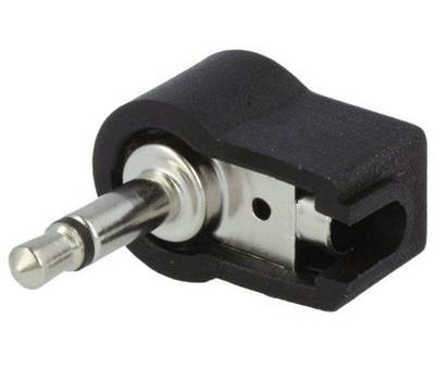 Monoplugg 3,5 mm plast/vinkel svart (WKLS2)