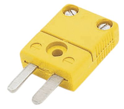 Termoelementkontakt K hane gul