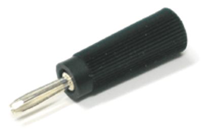 Bananplugg 2,3 mm svart