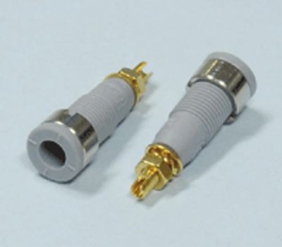 Säkerhetsbananhylsa 2 mm grå