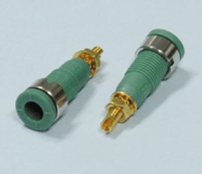 Säkerhetsbananhylsa 2 mm grön