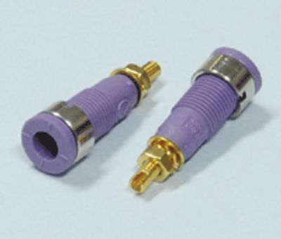 Säkerhetsbananhylsa 2mm lila