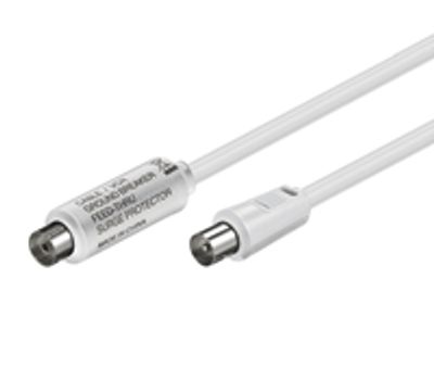 IEC-antennkabel med galvanisk isolator 10m