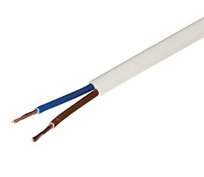 Möbelkabel flat 2x0,75mm² vit
