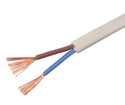 Möbelkabel flat 2x1,0mm² vit