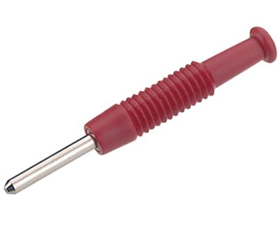 Bananplugg 2 mm röd