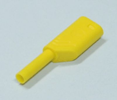Säkerhetsbananplugg 2mm gul