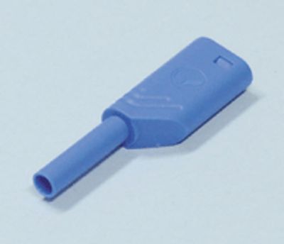 Säkerhetsbananplugg 2 mm blå