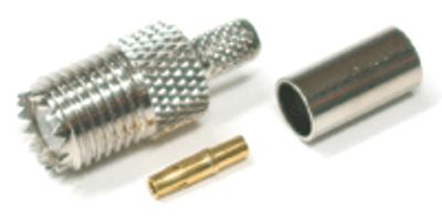 Mini-UHF-förlängningskontakt, klämbar RG-58U