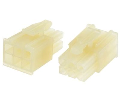 Mini-universal MATE-N-LOK-serie 6-polig hylsram