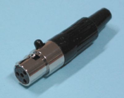 Mini-XLR-kontakt 4-polig hane