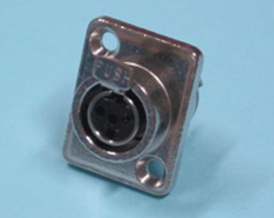 Mini-XLR-kontakt 4-polig hane