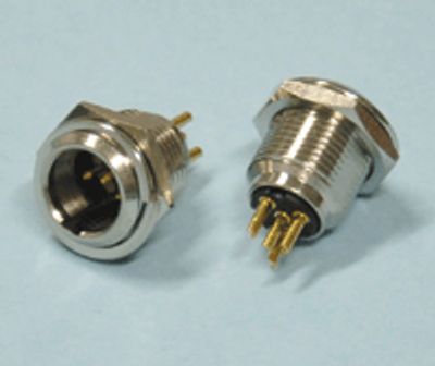 Mini-XLR-kontakt 4-polig hane