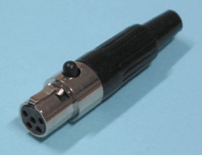 Mini-XLR-kontakt 5-polig hona