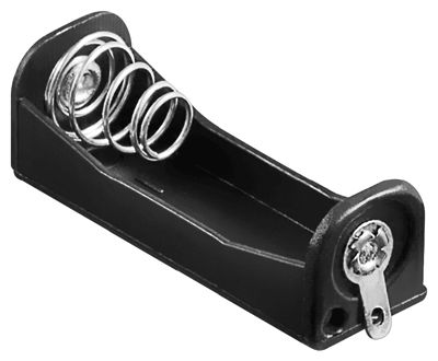 Batterihållare med lödöron 1xN/R1