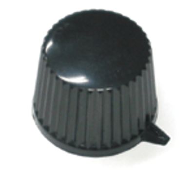 Enhetshuvud, svart plast 6mm/20mm