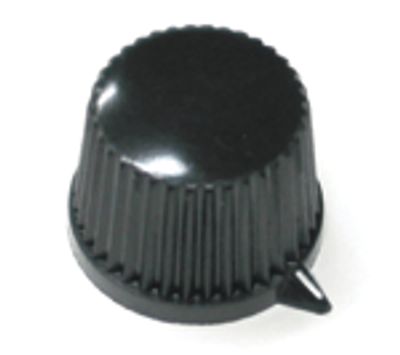 Enhetshuvud, svart plast 6mm/20mm