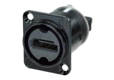 HDMI-genomföringskontakt svart