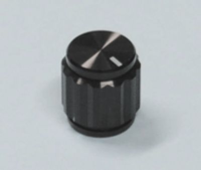 Enhetshylsa aluminium 6,35 mm/15 mm svart