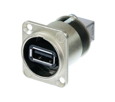 USB-genomföringskontakt USB 2.0 grå