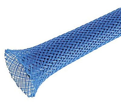 Skyddsfläta 3-7mm blå