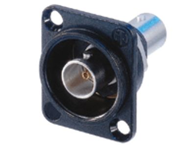 BNC-genomföringskontakt svart