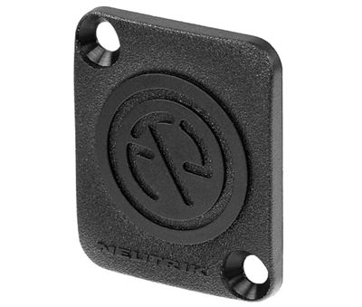 Täckt platta för D-seriens XLR-chassikontakt (DBA-BL)