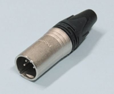 XLR-kontakt 4-polig hane klar