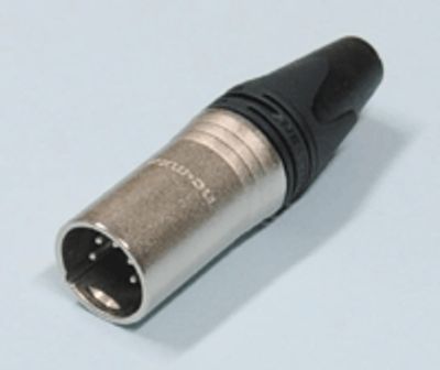 XLR-kontakt 5-polig hane klar